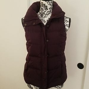 Old Navy puffy dark purple vest